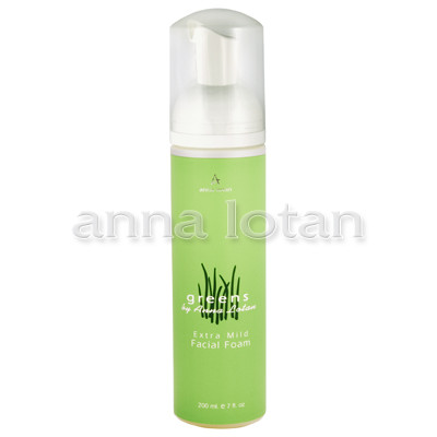 Anna Lotan Greens Extra Mild Facial Foam 200ml Anna Lotan Greens Extra Mild Facial Foam 200ml