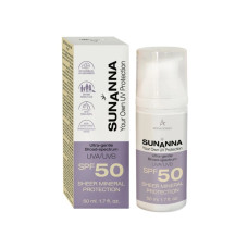 Anna Lotan SunAnna Sheer Mineral Protection UVA/AVB SPF50 (50ml) Anna Lotan SunAnna Sheer Mineral Protection UVA/AVB SPF50 (50ml)