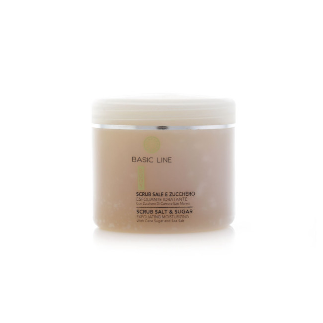 Capri Beauty Line Basic Line Exfoliating Moisturizing Scrub with Cane Sugar and Sea Salt 500ml