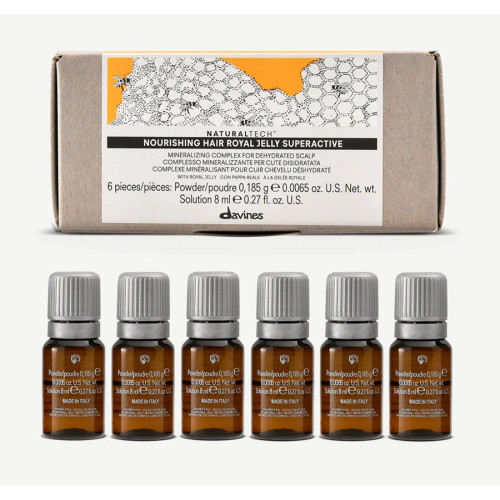 Davines NaturalTech Nourishing Hair Royal Jelly Superactive Mineralizing Scalp Treatment 6x8 ml