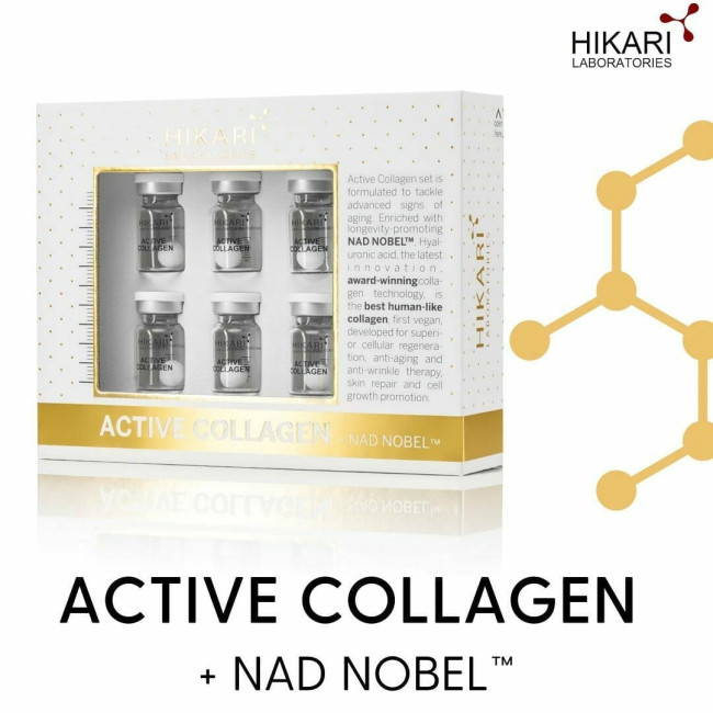 HIKARI Active Collagen + NAD Nobel 6 vialas +20ml HIKARI Active Collagen + NAD Nobel 6 vialas +20ml