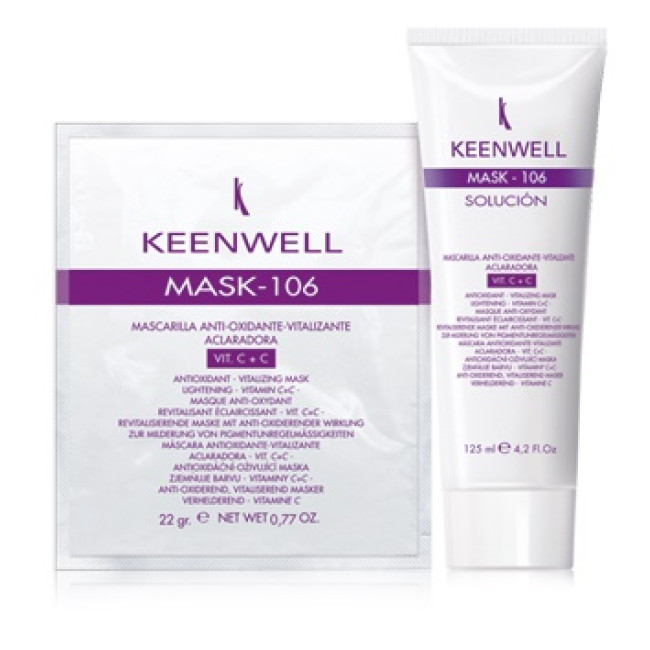 Keenwell Mask 106 Anti oxidant vitalizing clarifying face mask vit. С + С Keenwell Mask 106 Anti oxidant vitalizing clarifying face mask vit. С + С