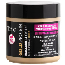 Tahe Gold Protein 3in1 Multifunctional Coloured Hair Mask 400ml Tahe Gold Protein 3in1 Multifunctional Coloured Hair Mask 400ml