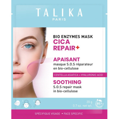 Talika Bio Enzymes Mask CICA REPAIR+ Soothing SOS Repair Mask In Bio-Cellulose Talika Bio Enzymes Mask CICA REPAIR+ Soothing SOS Repair Mask In Bio-Cellulose